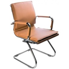 БЮРОКРАТ Кресло Ch-993-Low-V, экокожа, до 120кг, светло-коричневый [ch-993-low-v/camel]
