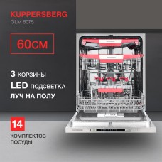 Посудомоечная машина KUPPERSBERG Встраиваемая посудомоечная машина GLM 6075, полноразмерная, ширина 59.8см, полновстраиваемая, загрузка 14 комплектов