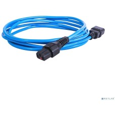 ЦМО REM Шнур питания с фиксатором IEC 60320 C13/IEC 60320 C14, 10 А / 250 В (3 * 1,0), длина 3 м, синий R-10-Cord-C13-C14-3-Blue