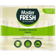 Мыло MASTER FRESH С0006550 хозяйственное натуральное мыло Master FRESH 2шт*125г (БЕЛОЕ)