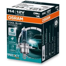 Лампа галогенная OSRAM Автолампа галогенная H4 (60/55W P43T +100%) COOL BLUE INTENSE 5000K 12V