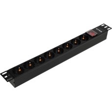 NTSS Блок распределения питания -PDU-DA1015 гор.размещ. 8xSchuko базовые 10A C14