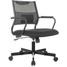 БЮРОКРАТ Кресло CH Balance-Low черный Elastic-102 TW-11 сетка/ткань низк.спин. крестов. металл черный