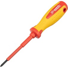 MATRIX Отвертка Insulated, PH0 x 75 мм, CrMo, до 1000 В, двухкомпонентная рукоятка Professional 12924