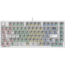 A4TECH Клавиатура Bloody MS76 механическая белый USB Multimedia for gamer LED (MS76) кабель 1.8м