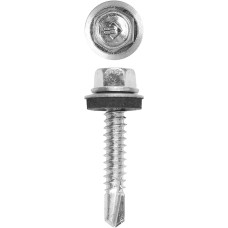 ЗУБР СКМ, 38 х 6.3 мм, цинк, 1000 шт (9 кг.), кровельный саморез, Профессионал (4-300310-63-038)