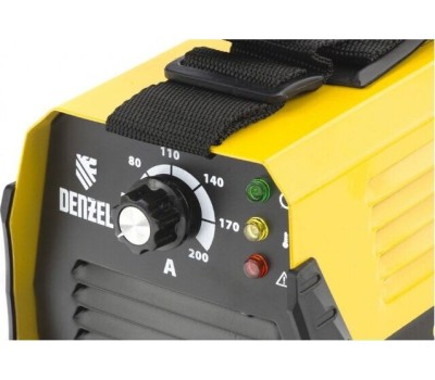 Сварочное оборудование DENZEL Аппарат инвертор. дуговой сварки DS-200 Compact, 200 А, ПВ 70%, диам.эл. 1,6-5 мм 94373