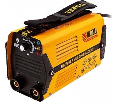 Сварочное оборудование DENZEL Аппарат инвертор. дуговой сварки DS-200 Compact, 200 А, ПВ 70%, диам.эл. 1,6-5 мм 94373