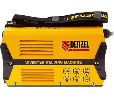 Сварочное оборудование DENZEL Аппарат инвертор. дуговой сварки DS-200 Compact, 200 А, ПВ 70%, диам.эл. 1,6-5 мм 94373