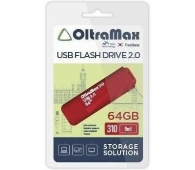 USB флэш-накопитель OLTRAMAX OM-64GB-310-Red