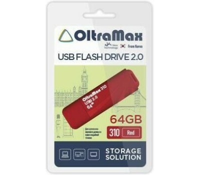 USB флэш-накопитель OLTRAMAX OM-64GB-310-Red