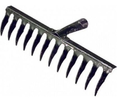 Грабли СИБРТЕХ Грабли стальные, 300 мм, 12 витых зубьев, без черенка 61740