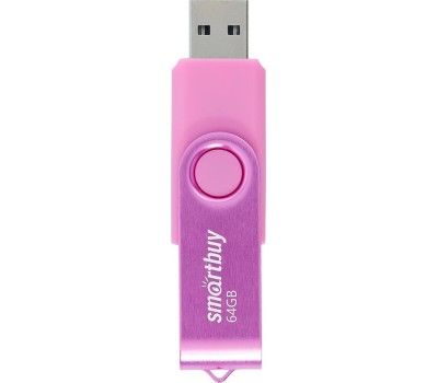 USB-флэш SMARTBUY (SB064GB2TWP) UFD 2.0 064GB Twist Pink розовый