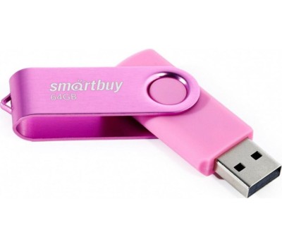 USB-флэш SMARTBUY (SB064GB2TWP) UFD 2.0 064GB Twist Pink розовый