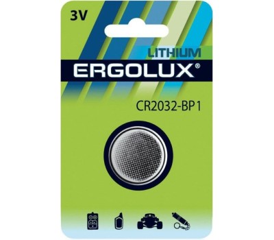 Батарейка ERGOLUX (15076) CR2032 BL-1