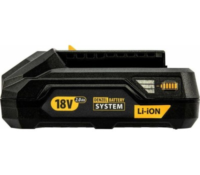 Батарея DENZEL Батарея аккумуляторная B-18-2.0, Li-Ion, 18 В, 2,0 Ач 28435