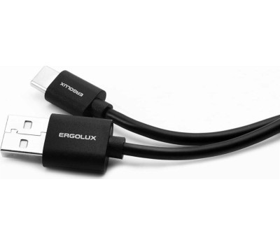Кабель ERGOLUX (15089) ELX-CDC02P-C02 USB-Type C 1м черный