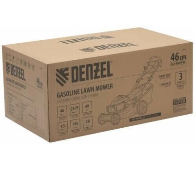 Газонокосилка бензиновая DENZEL GLD-460SP-VE, 146 см3, шир. 46см, привод, вариатор, эл.старт, 60 л 58809