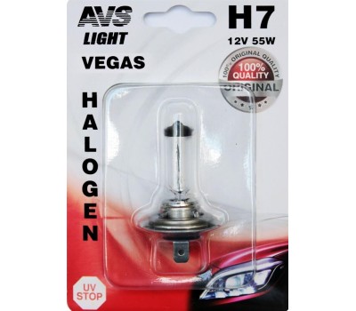 Лампа галогенная AVS Vegas в блистере H7.12V.55W.1шт
