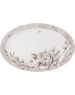 Блюдо LEFARD 415-2126 WHITE FLOWER СЕРОЕ овальное 36*24см