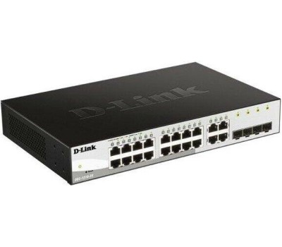 D-LINK SMB D-Link DGS-1210-20/F2A Управляемый L2 коммутатор с 16 портами 10/100/1000Base-T и 4 комбо-портами 100/1000Base-T/SFP