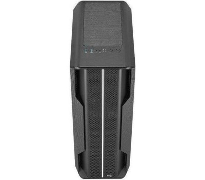 Корпус для ПК AEROCOOL Корпус ATX Splinter Duo-G-BK-v1, Midi-Tower, без БП, черный [accm-pb26033.11]