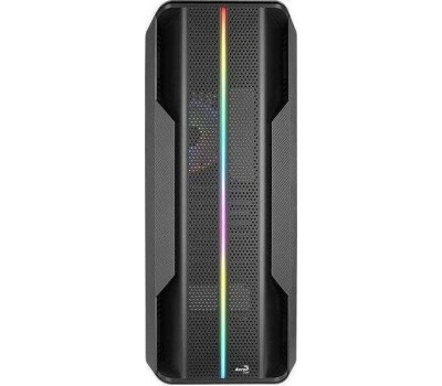 Корпус для ПК AEROCOOL Корпус ATX Splinter Duo-G-BK-v1, Midi-Tower, без БП, черный [accm-pb26033.11]