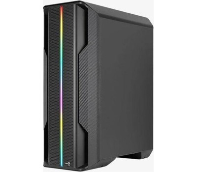 Корпус для ПК AEROCOOL Корпус ATX Splinter Duo-G-BK-v1, Midi-Tower, без БП, черный [accm-pb26033.11]