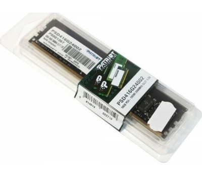 Оперативная память PATRIOT Оперативная память Signature PSD416G24002 DDR4 - 1x 16ГБ 2400МГц, DIMM, Ret
