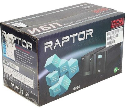 PowerCom Raptor RPT-1500AP ИБП {Line-Interactive, 1500VA / 900W, Tower, 6 xC13, USB} (295842)