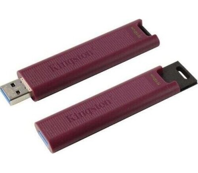 Флешка KINGSTON Флешка USB DataTraveler Max 512ГБ, USB3.2, черный и бордовый [dtmaxa/512gb]