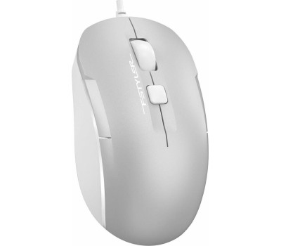 A4TECH Мышь проводная Fstyler FM26, оптическая, USB, 1600dpi, серебристый и белый [fm26 usb (icy white)]