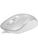 A4TECH Мышь проводная Fstyler FM26, оптическая, USB, 1600dpi, серебристый и белый [fm26 usb (icy white)]