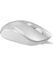 A4TECH Мышь проводная Fstyler FM26, оптическая, USB, 1600dpi, серебристый и белый [fm26 usb (icy white)]