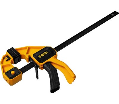 Струбцина DENZEL Струбцина F-образная, быстрозажимная, 300 х 80 мм, усиленный нейлоновый корпус 20506