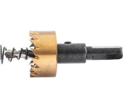 Коронка DENZEL Коронка по металлу HSS, 26 мм, нитридтитановое покрытие 724105