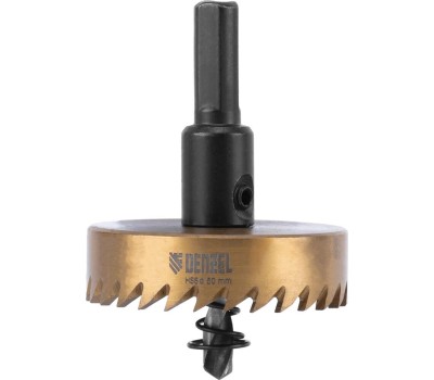 Коронка DENZEL Коронка по металлу HSS, 50 мм, нитридтитановое покрытие 724116