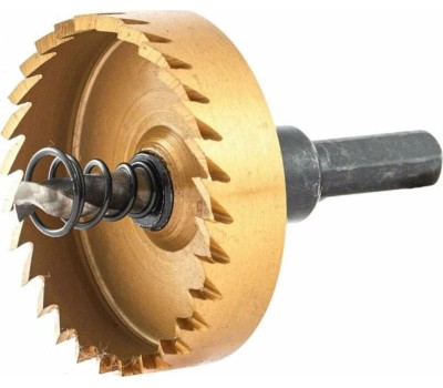 Коронка DENZEL Коронка по металлу HSS, 50 мм, нитридтитановое покрытие 724116