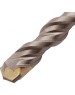 Бур DENZEL Бур по бетону, двойная спираль, три пылеотводящие кромки, 12 x 210 мм 705024