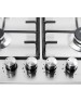 Варочная панель газовая MAUNFELD Газовая варочная панель EGHS.64.3STS-ES/G, 4 конфорки, нержавеющая сталь, серебристый