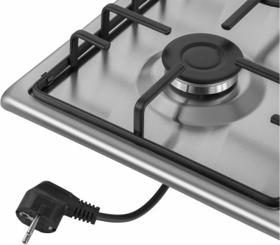 Варочная панель газовая MAUNFELD Газовая варочная панель EGHS.64.3STS-ES/G, 4 конфорки, нержавеющая сталь, серебристый