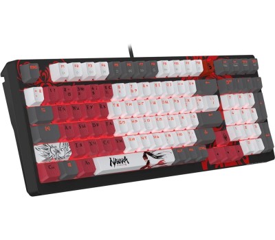 A4TECH Клавиатура Bloody S98 Naraka, проводная, USB, механическая, черный/красный [s98 naraka blms red plus]