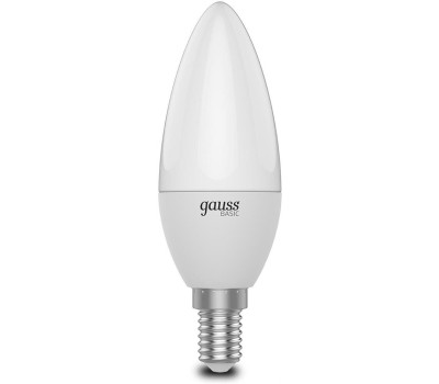 GAUSS Упаковка ламп LED E14, свеча, 6Вт, 33126T, 3 шт