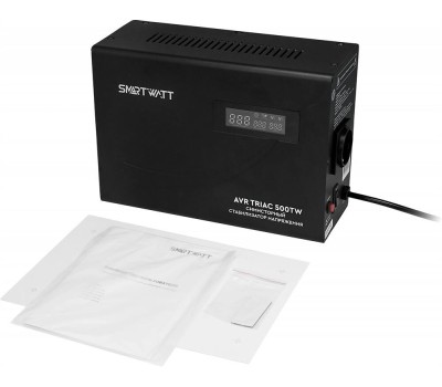 SMARTWATT Стабилизатор напряжения AVR Triac 500TW черный [4512020380004]
