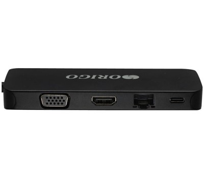 ORIGO OU3390SNPD/B1 Док-станция USB-C 11-в-1 4xUSB 3.0, USB-C/PD 3.0, HDMI, VGA, Gigabit LAN, SD/TF/microSD, TRRS