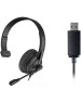 A4TECH Наушники накладные с микрофоном HU-11 черный (проводные, оголовье, кабель 2м, USB) (HU-11/USB/BLACK)