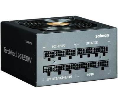 Блок питания ZALMAN Блок питания 850W ZM850-TMX2SE черный (ATX, 80+ Gold, APFC, 20+4P, 4xPCIe 6+2P, 3хMolex, 12xSATA, 120mm fan, RTL) (ZM850-TMX2SE)