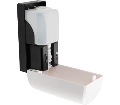 МАГНУС - Дозатор СЕНСОРНЫЙ, для ДЕЗИНФЕКЦИЯ, пластик АБС, БЕЛЫЙ с чёрным, 1200 мл. питание 6АА или от сети 100-240 / 9V 682