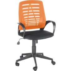 Кресло компьютерное OLSS кресло ИРИС ткань TW-оранжевый/TW-черный