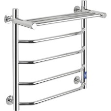 Полотенцесушитель водяной САНАКС викп5060 ВИКТОРИЯ-ТРАПЕЦИЯ с ПОЛКОЙ, ШхВ-500х600мм, труба-D32х2мм нержавейка полированная